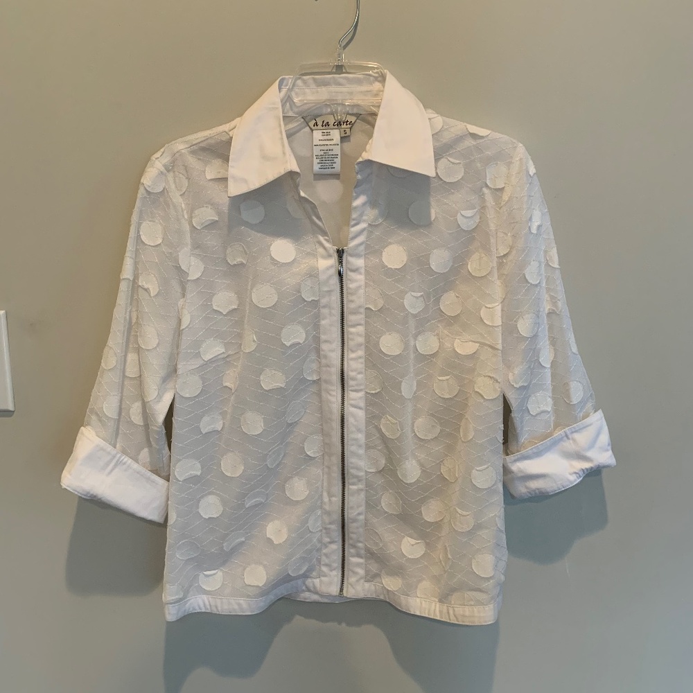 White Polkadot Jacket